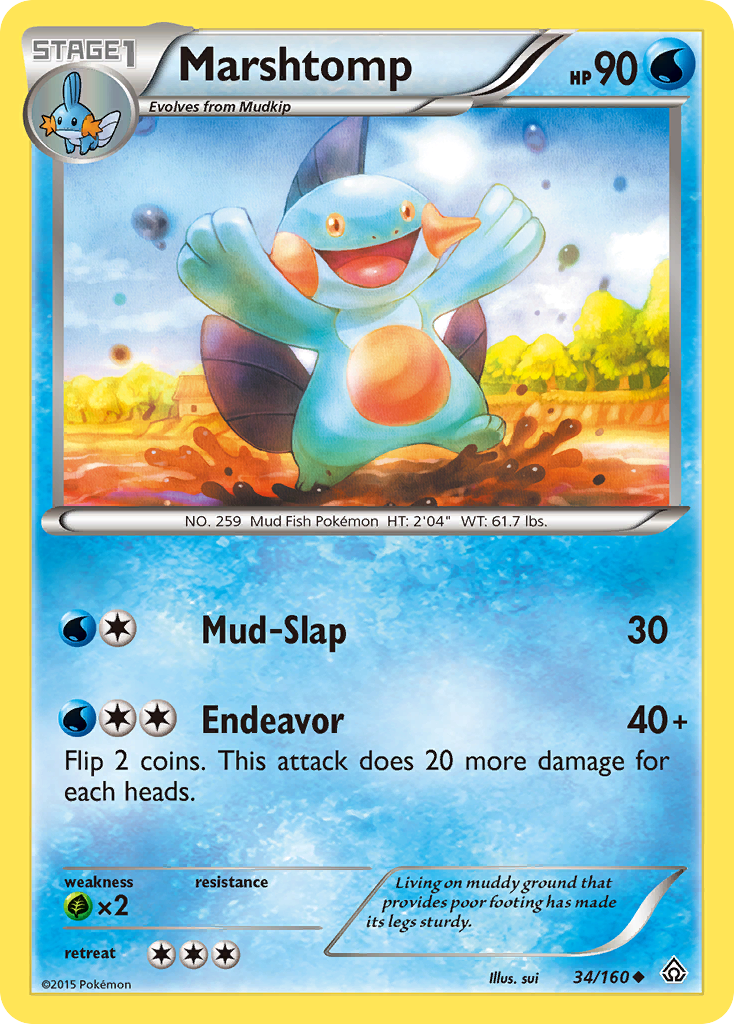 Marshtomp (34/160) [XY: Primal Clash] | Black Swamp Games