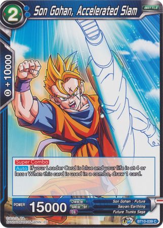 Son Gohan, Accelerated Slam (BT10-039) [Rise of the Unison Warrior 2nd Edition] | Black Swamp Games