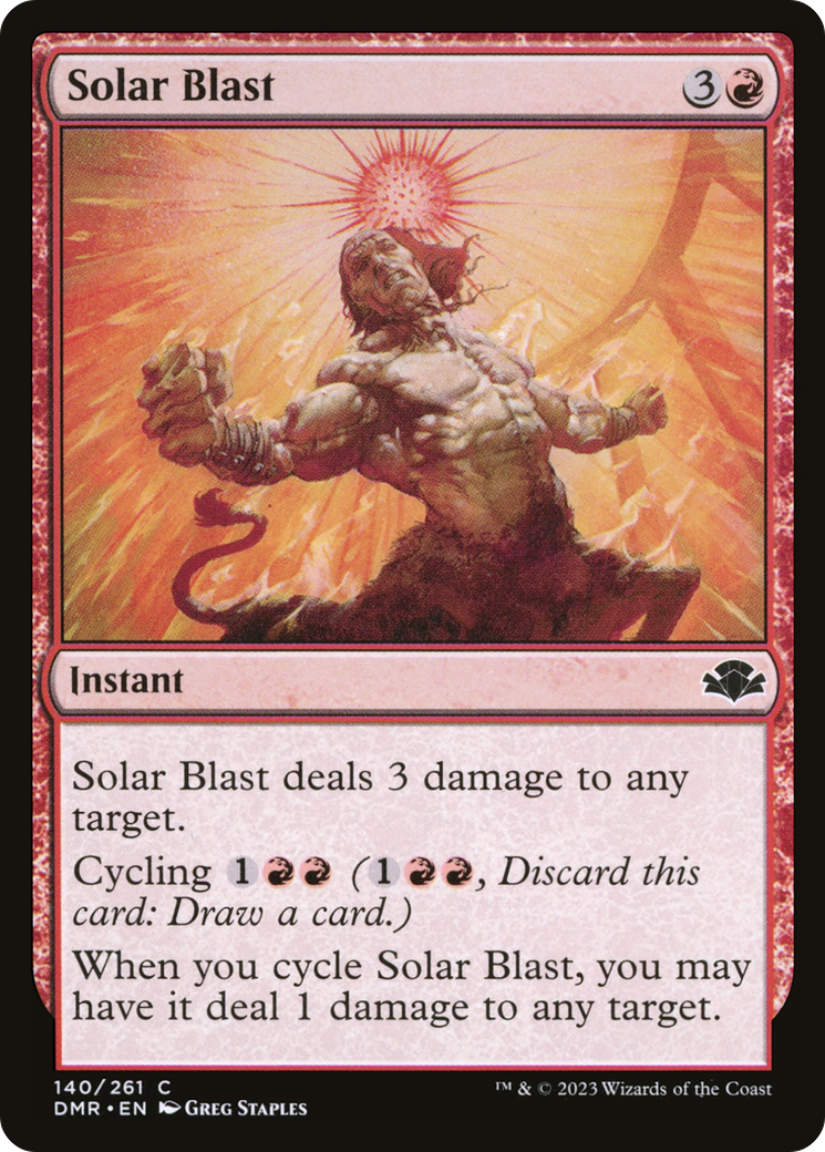 Solar Blast [Dominaria Remastered] | Black Swamp Games