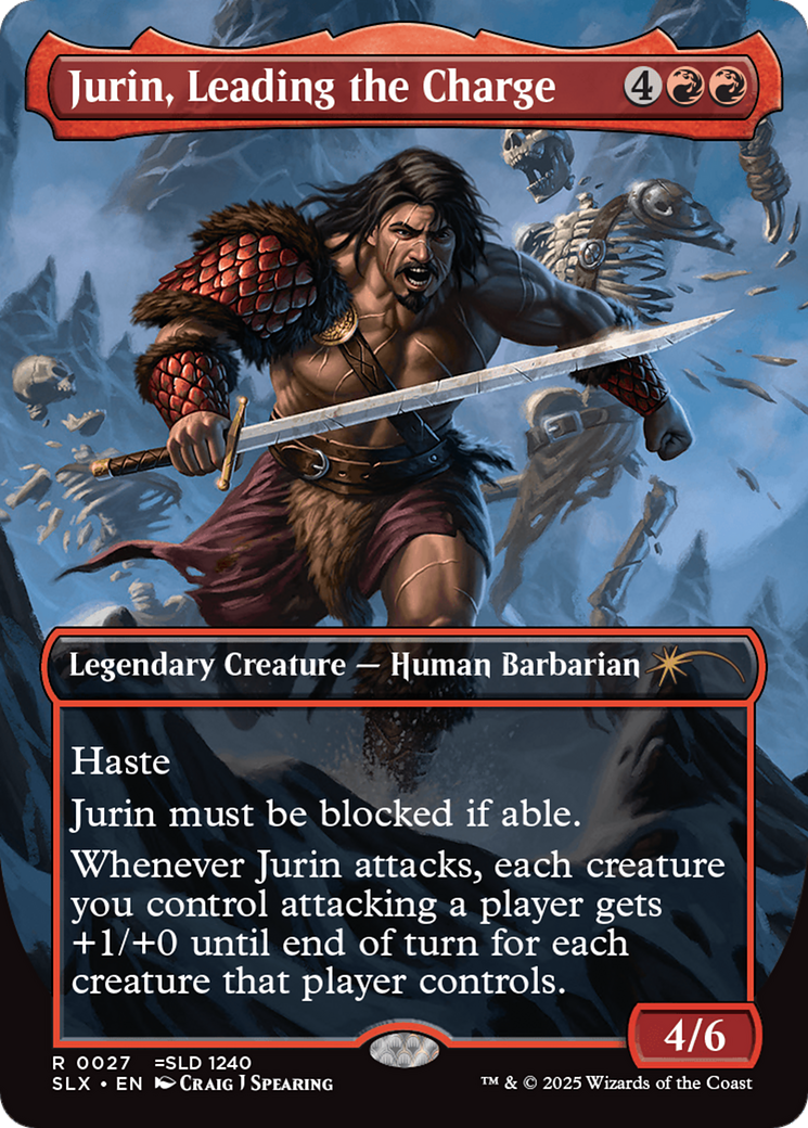 Jurin, Leading the Charge [Secret Lair: Universes Within] | Black Swamp Games