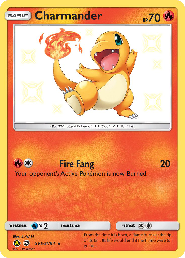 Charmander (SV6/SV94) [Sun & Moon: Hidden Fates - Shiny Vault] | Black Swamp Games