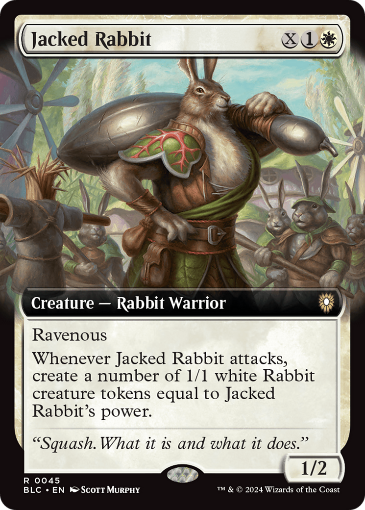 Jacked Rabbit (Extended Art) [Bloomburrow Commander] | Black Swamp Games