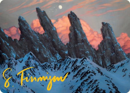 Mountain (275) Art Card (Gold-Stamped Signature) [Dungeons & Dragons: Adventures in the Forgotten Realms Art Series] | Black Swamp Games