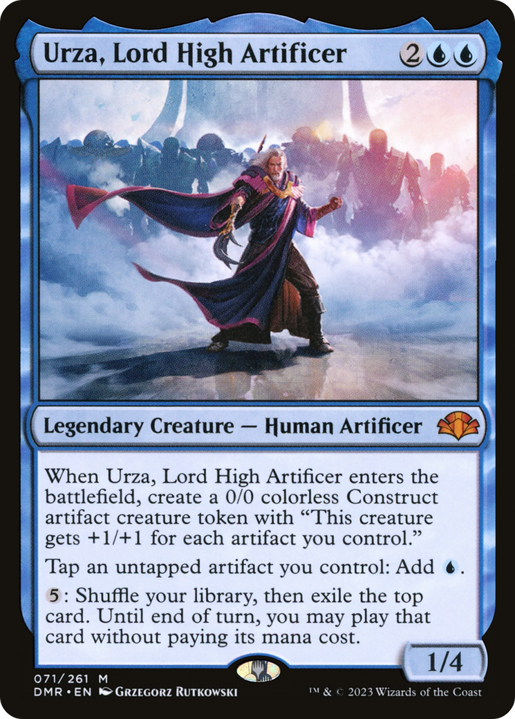 Urza, Lord High Artificer [Dominaria Remastered] | Black Swamp Games