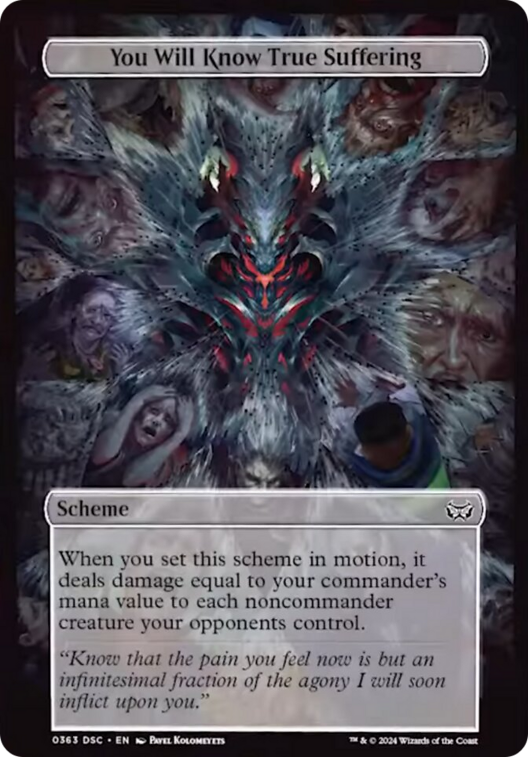 mtg duskmourn scheme cards MTG: Commander Deck you may cast a spell from your hand without paying its mana cost Commander: Duskmourn: House of Horror: