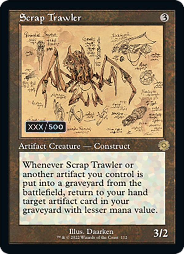 Scrap Trawler (Retro Schematic) (Serialized) [The Brothers' War Retro Artifacts] | Black Swamp Games