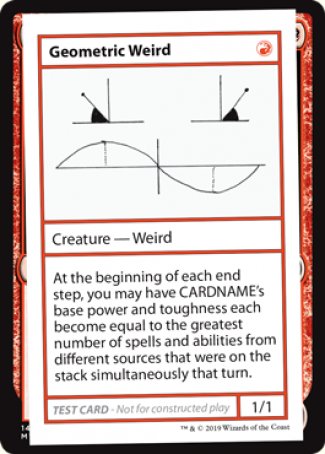 Geometric Weird (2021 Edition) [Mystery Booster Playtest Cards] | Black Swamp Games