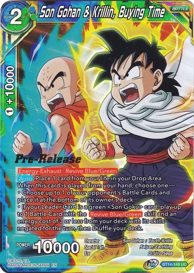 Son Gohan & Krillin, Buying Time (BT14-148) [Cross Spirits Prerelease Promos] | Black Swamp Games