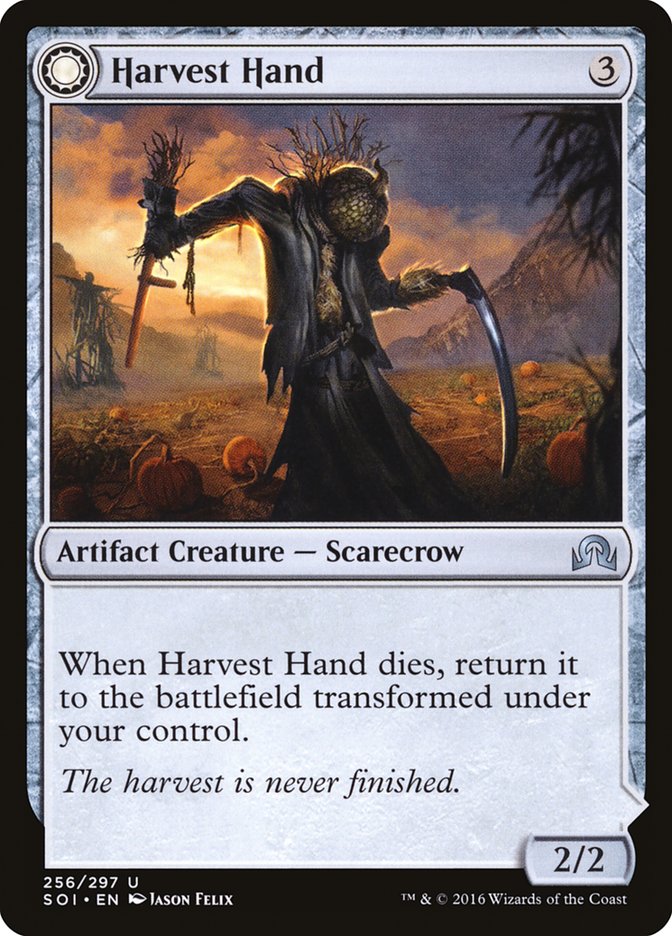 Harvest Hand // Scrounged Scythe [Shadows over Innistrad] | Black Swamp Games