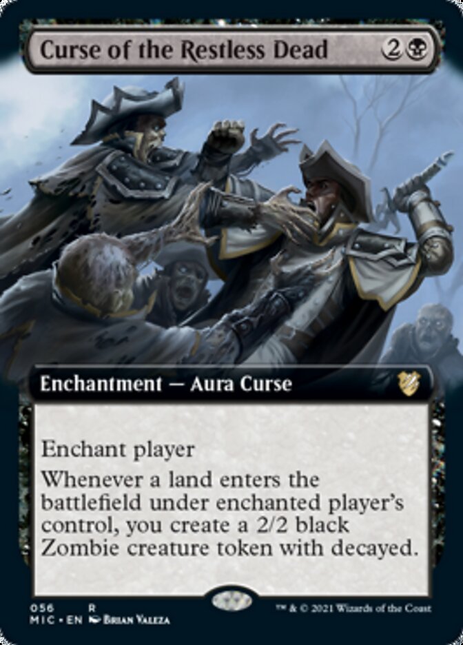 Curse of the Restless Dead (Extended Art) [Innistrad: Midnight Hunt Commander] | Black Swamp Games