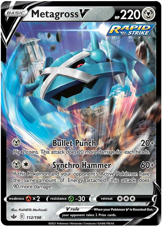 Metagross V (112/198) [Sword & Shield: Chilling Reign] | Black Swamp Games