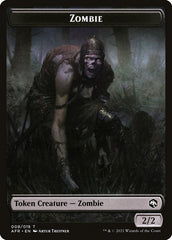 Zombie // Dog Illusion Double-Sided Token [Dungeons & Dragons: Adventures in the Forgotten Realms Tokens] | Black Swamp Games