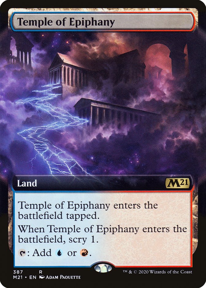 Temple of Epiphany (Extended Art) [Core Set 2021] | Black Swamp Games