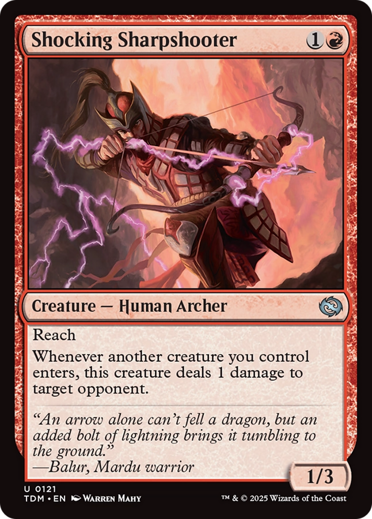 Shocking Sharpshooter [Tarkir: Dragonstorm] | Black Swamp Games