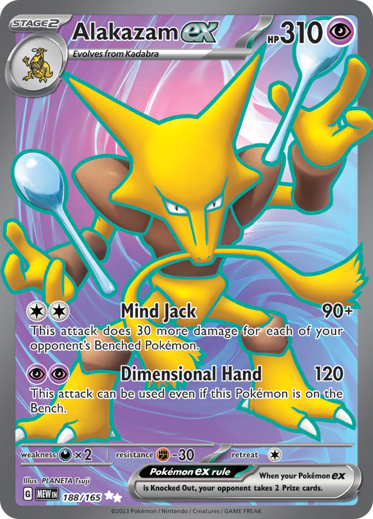 Alakazam ex (188/165) [Scarlet & Violet: 151] | Black Swamp Games