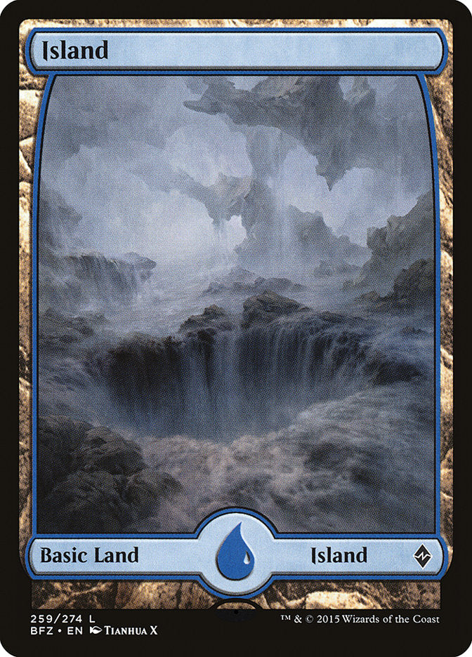 Island (259) (Full Art) [Battle for Zendikar] | Black Swamp Games