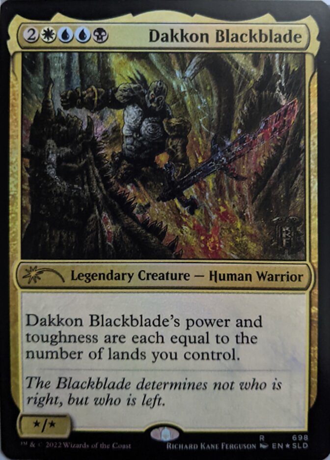 Dakkon Blackblade [Secret Lair Drop Promos] | Black Swamp Games