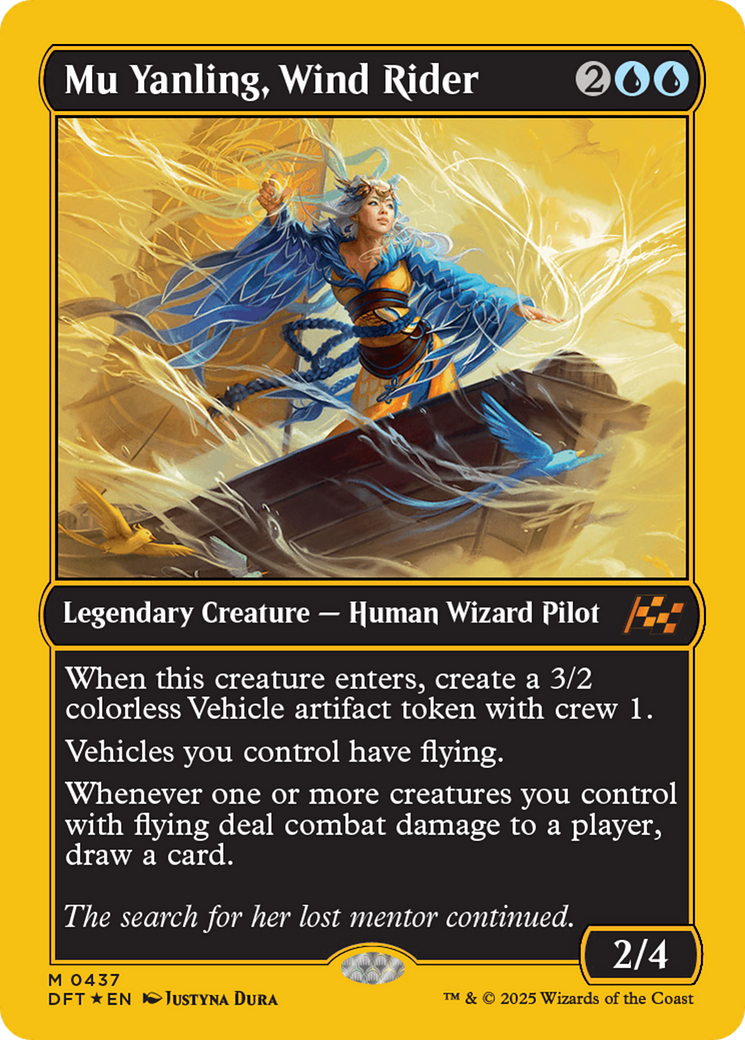 Mu Yanling, Wind Rider (First-Place Foil) [Aetherdrift] | Black Swamp Games