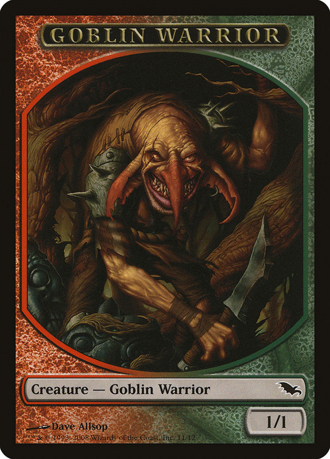 Goblin Warrior Token [Shadowmoor Tokens] | Black Swamp Games