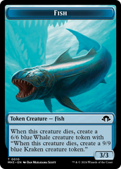 Eldrazi Spawn // Fish Double-Sided Token [Modern Horizons 3 Tokens] | Black Swamp Games