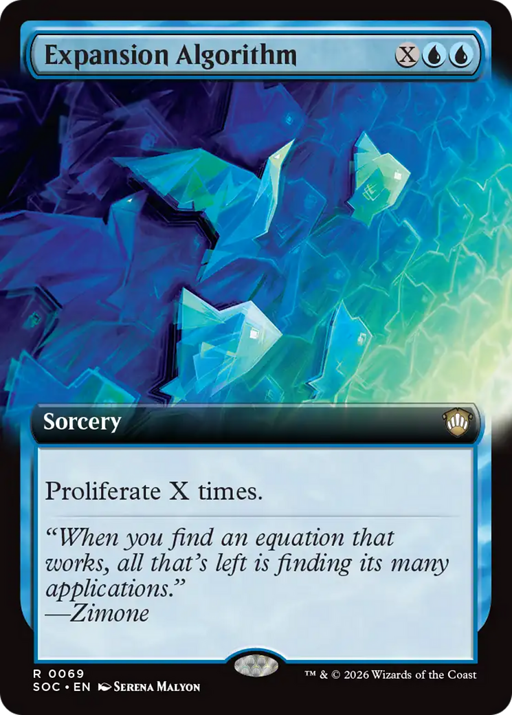 Expansion Algorithm (Extended Art) [Secrets of Strixhaven Commander] | Black Swamp Games