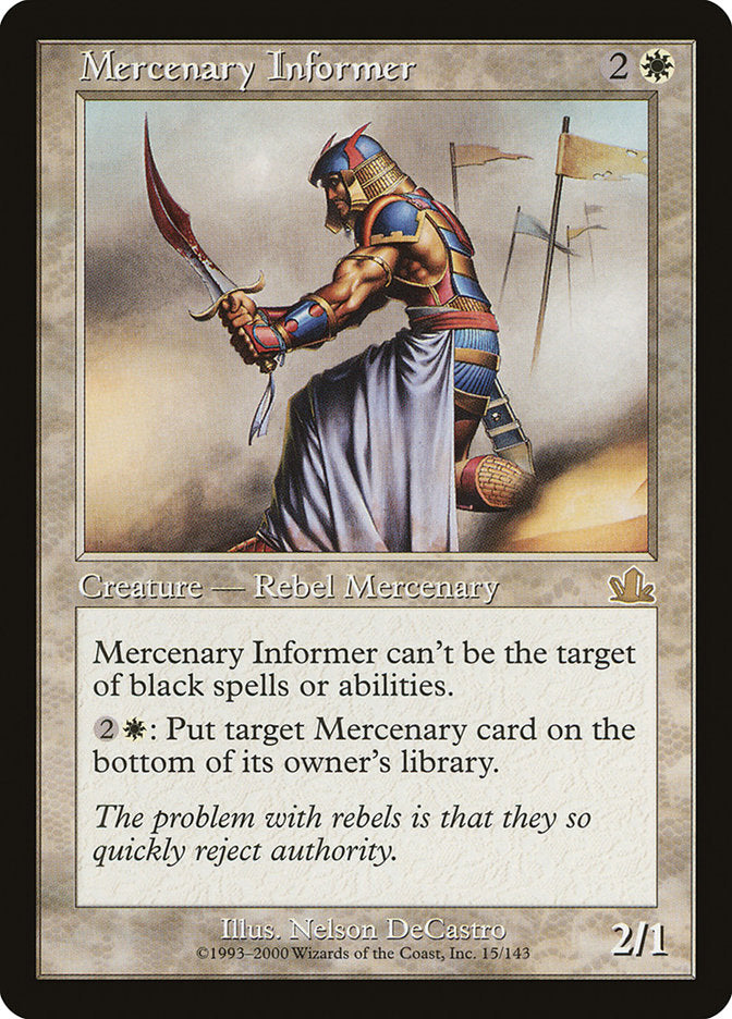 Mercenary Informer [Prophecy] | Black Swamp Games