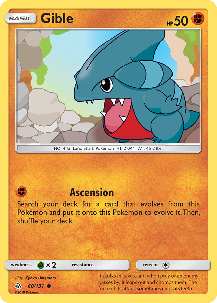 Gible (60/131) [Sun & Moon: Forbidden Light] | Black Swamp Games