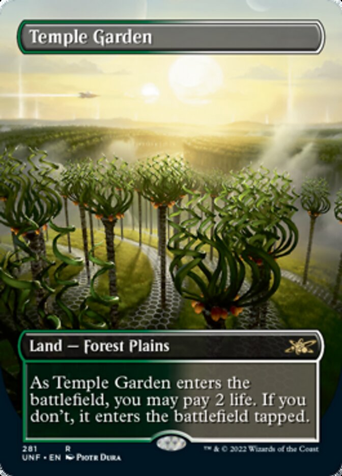 Temple Garden (Borderless) [Unfinity] | Black Swamp Games