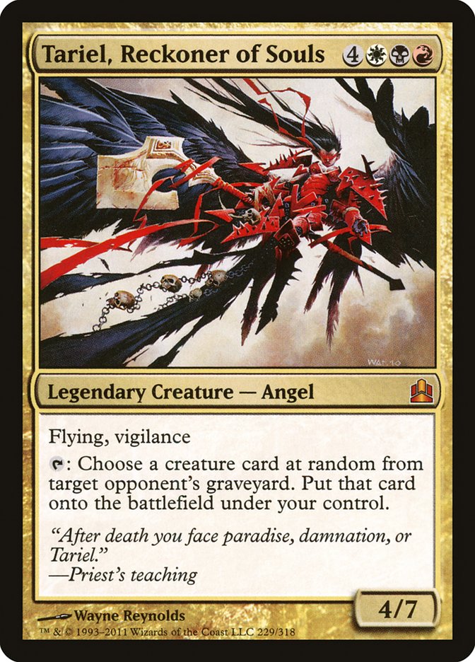 Tariel, Reckoner of Souls [Commander 2011] | Black Swamp Games