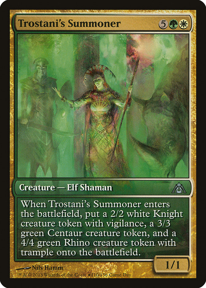 Trostani's Summoner (Game Day) [Dragon's Maze Promos] | Black Swamp Games