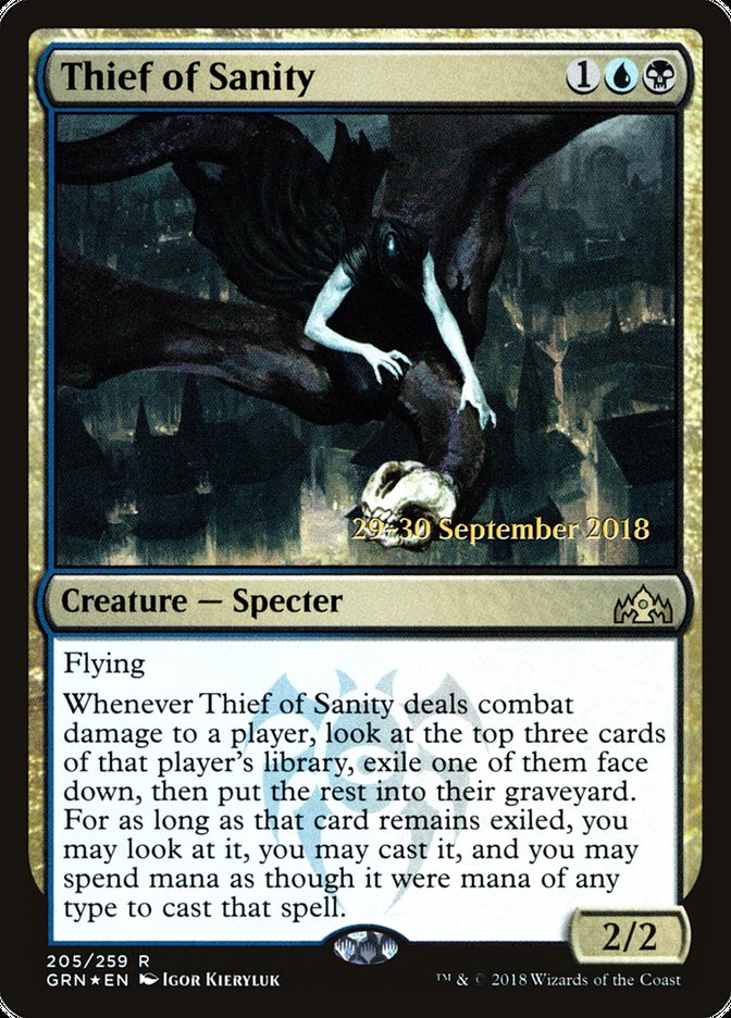 Thief of Sanity [Guilds of Ravnica Prerelease Promos] | Black Swamp Games