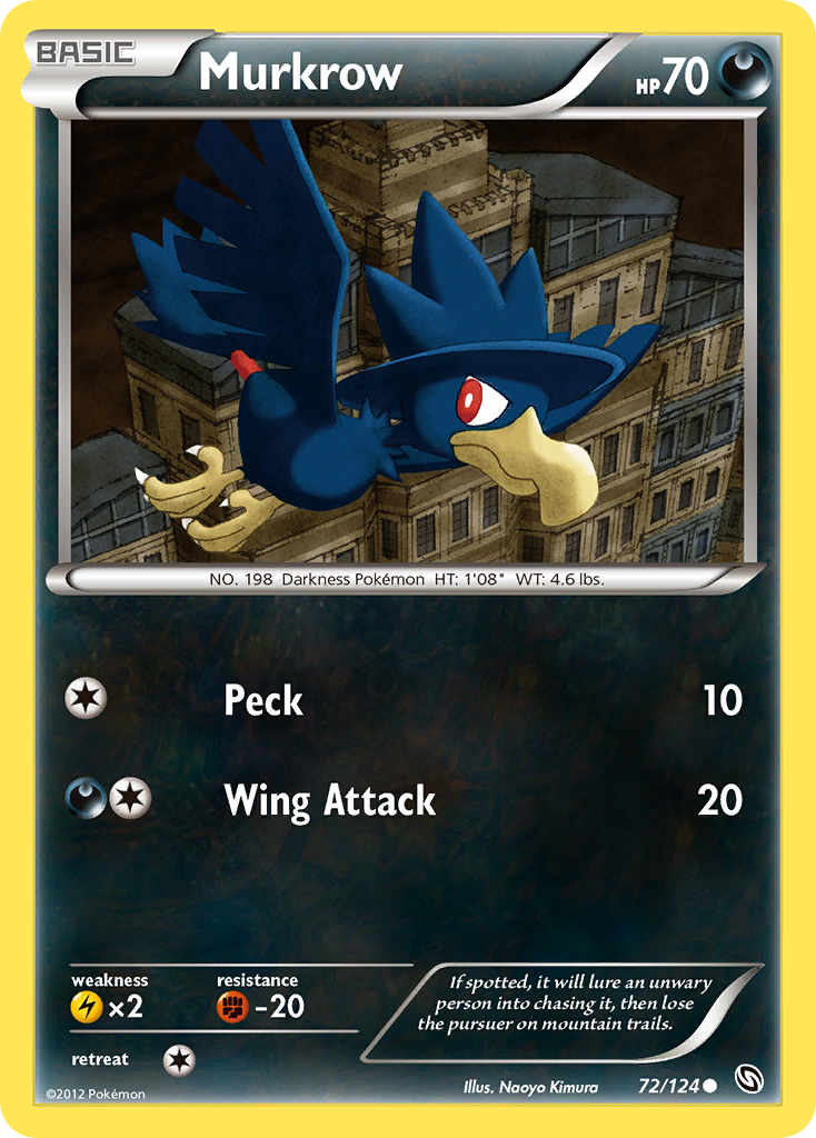 Murkrow (72/124) [Black & White: Dragons Exalted] | Black Swamp Games