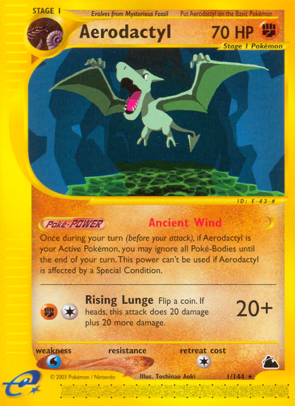 Aerodactyl (1/144) [Skyridge] | Black Swamp Games