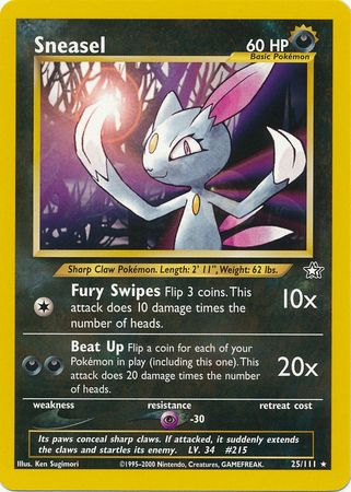 Sneasel (25/111) [Neo Genesis Unlimited] | Black Swamp Games