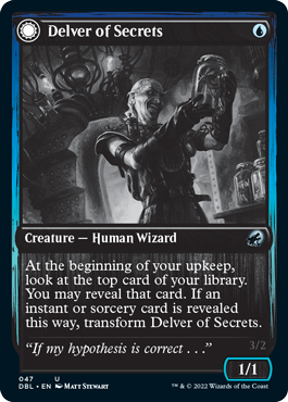 Delver of Secrets // Insectile Aberration [Innistrad: Double Feature] | Black Swamp Games