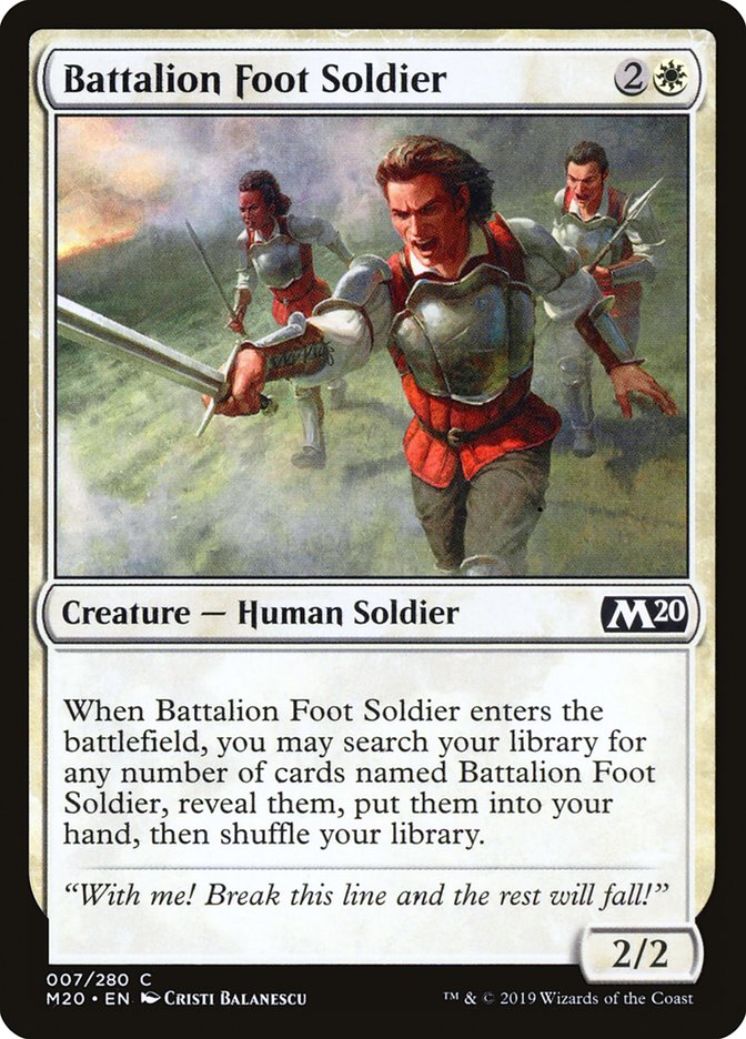 Battalion Foot Soldier [Core Set 2020] | Black Swamp Games