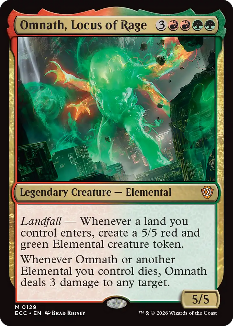 Omnath, Locus of Rage [Lorwyn Eclipsed Commander] | Black Swamp Games
