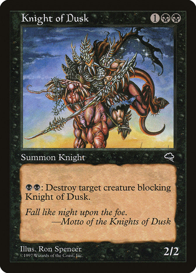 Knight of Dusk [Tempest] | Black Swamp Games