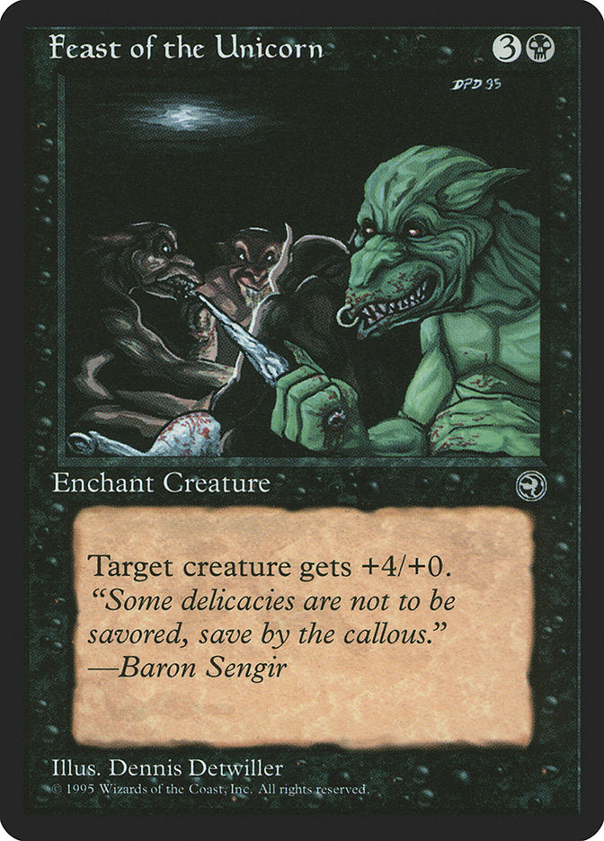 Feast of the Unicorn (Baron Sengir Flavor Text) [Homelands] | Black Swamp Games