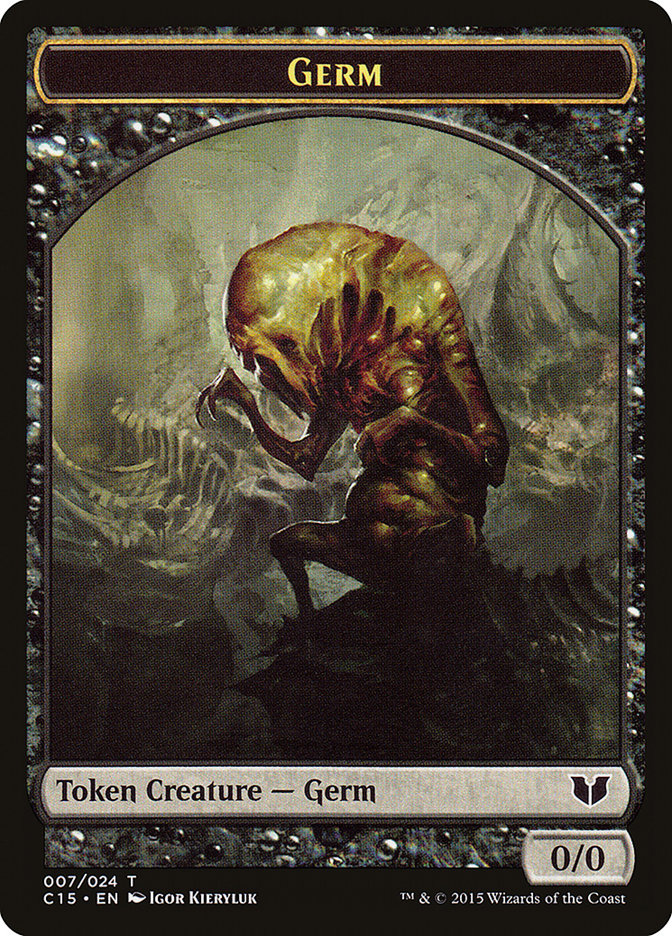 Frog Lizard // Germ Double-Sided Token [Commander 2015 Tokens] | Black Swamp Games