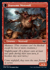 Fearful Villager // Fearsome Werewolf [Innistrad: Crimson Vow] | Black Swamp Games