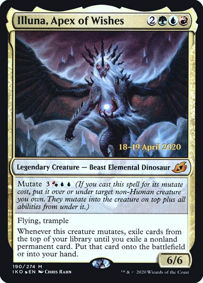Illuna, Apex of Wishes [Ikoria: Lair of Behemoths Prerelease Promos] | Black Swamp Games