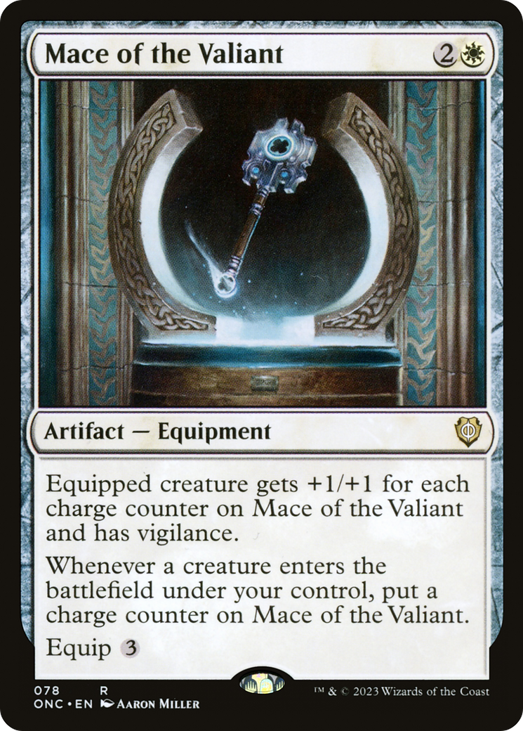 Mace of the Valiant [Phyrexia: All Will Be One Commander] | Black Swamp Games