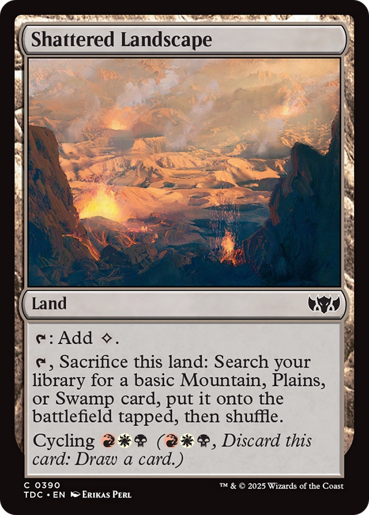 Shattered Landscape [Tarkir: Dragonstorm Commander] | Black Swamp Games