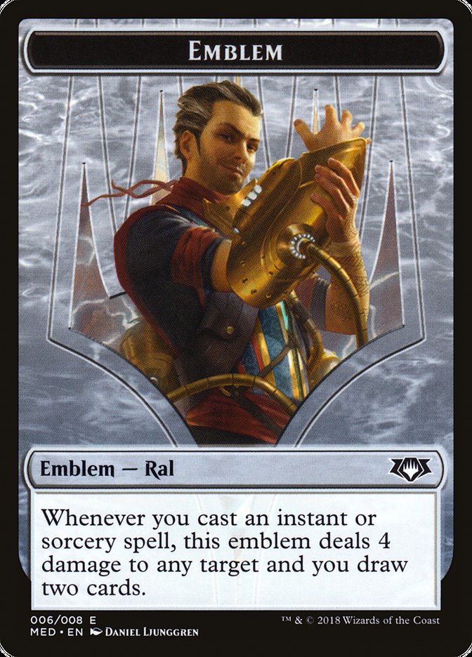 Ral, Izzet Viceroy Emblem [Mythic Edition Tokens] | Black Swamp Games