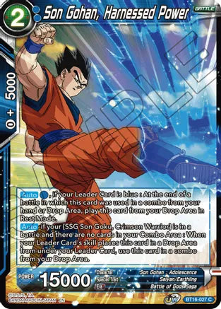 Son Gohan, Harnessed Power (BT16-027) [Realm of the Gods] | Black Swamp Games