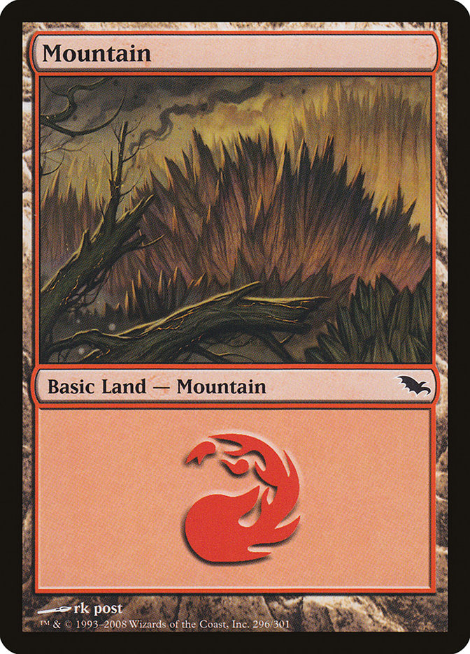 Mountain (296) [Shadowmoor] | Black Swamp Games