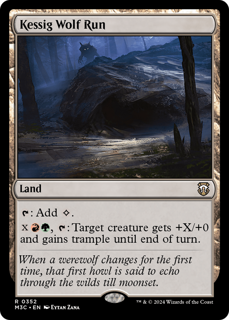Kessig Wolf Run (Ripple Foil) [Modern Horizons 3 Commander] | Black Swamp Games