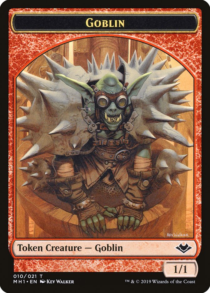 Elemental (009) // Goblin Double-Sided Token [Modern Horizons Tokens] | Black Swamp Games