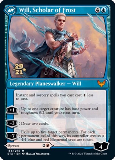 Rowan, Scholar of Sparks // Will, Scholar of Frost [Strixhaven: School of Mages Prerelease Promos] | Black Swamp Games